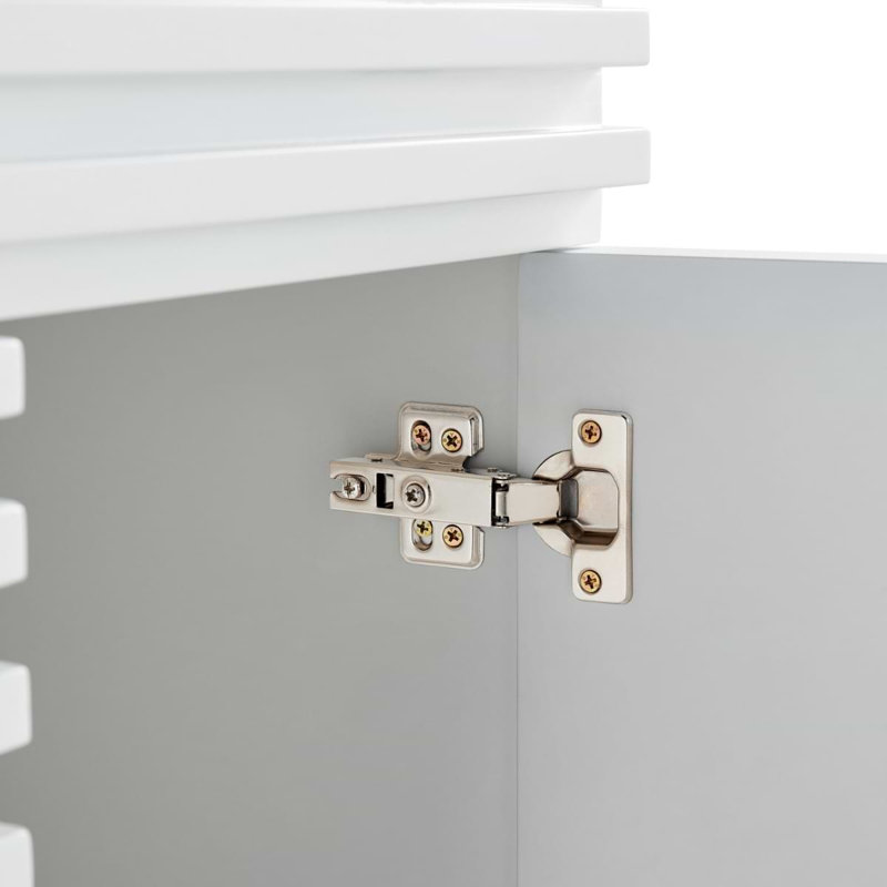 Gibson 48" Wall Mounted Single Bathroom Vanity with Top, White, 24"