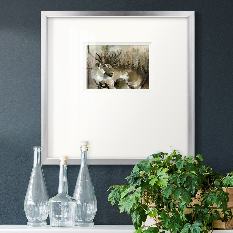 Lodge Twilight Iiimpemium, reproduction encadrée, H 17 po x l 17 po, Silver Framed Paper