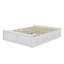 Base de lit plateforme en bois grand format - 6 tiroirs (rangement spacieux pour la literie / les vêtements)-1746699420