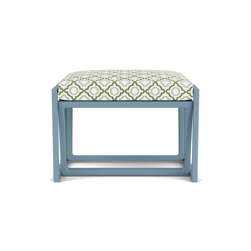 Summit Outdoor Ottoman, Stillwater, Savannah Green