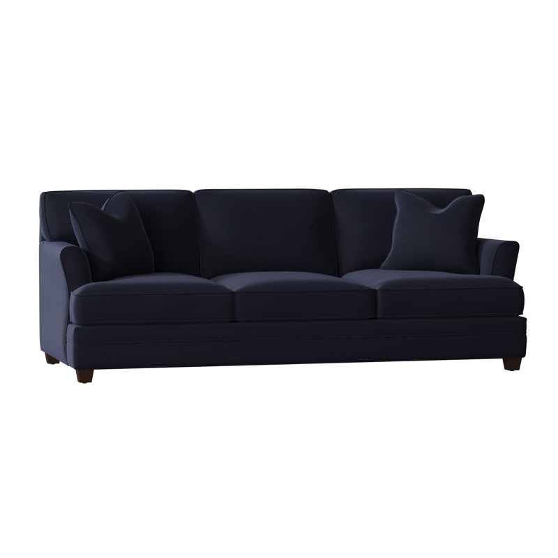 Harriss Upholstered 91'' Sofa, Canvas Navy Sunbrella® Canvas