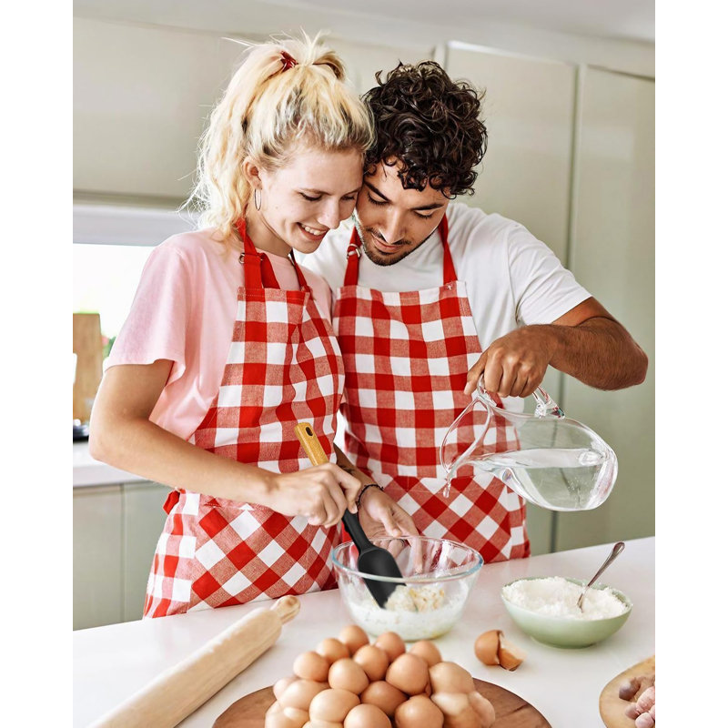 Ensemble d'ustensiles de cuisine en silicone 4 pièces avec poignées en bois, spatule résistante à la chaleur et cuillère pour la cuisine