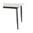 Rectangular White Porcelain Dining Table With Metal Legs, Contemporary Ceramic Tile Top 56.06