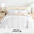 7-Piece Reversible Bedding Bundle - Solid Comforter and Patterned Sheet Set-99311814-99311803