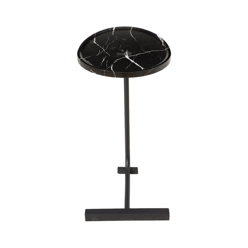 Tray Top Frame End Table, Black, Black