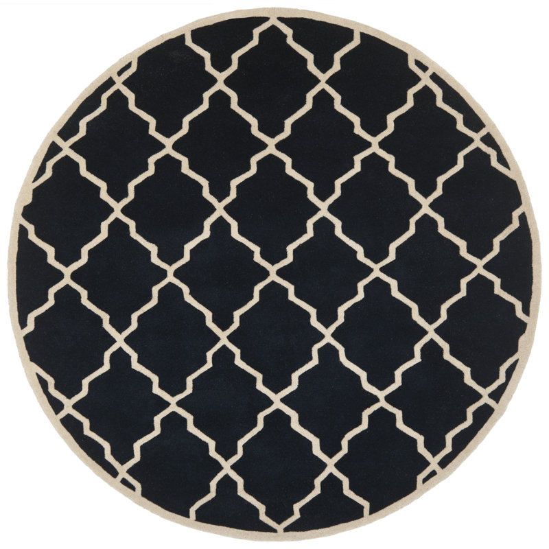 Chatham Hand Tufted Wool Geometric Rug, Round 7'