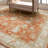 Iznik Oriental Gray/Brown Woven Area Rug-61239625