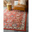 Tapis terre cuite à motif floral Britannia-28878820