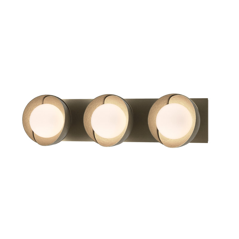 Brooklyn 3 - Light Dimmable Bath Bar, Oil Rubbed Bronze, Soft Gold