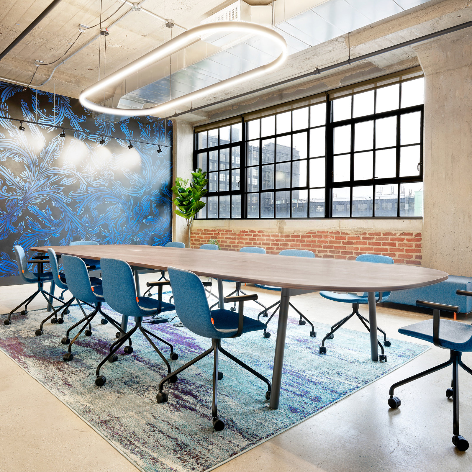 Key Meeting Office Chair, Dark Blue