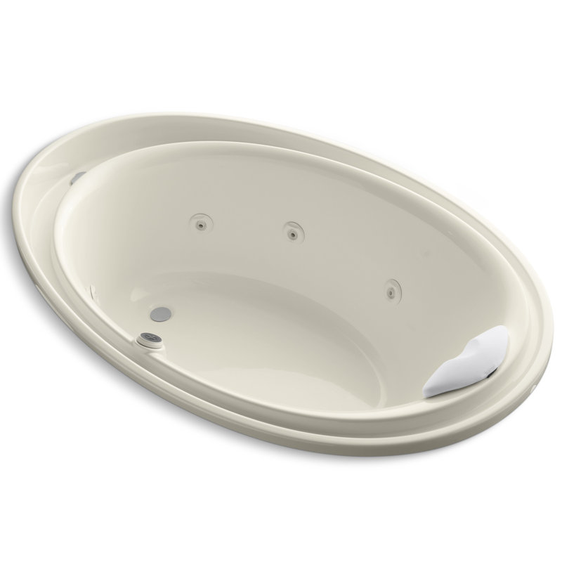 Baignoire tourbillon 72" x 46" purist, Amande