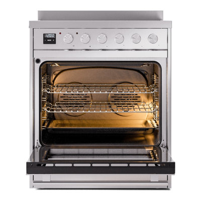 Cuisinière à induction 30 po ILVE Professional Plus II, 4 éléments à induction (porte vitrée)