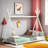 Amonette Metal House Platform Bed with Triangle Structure-380034858