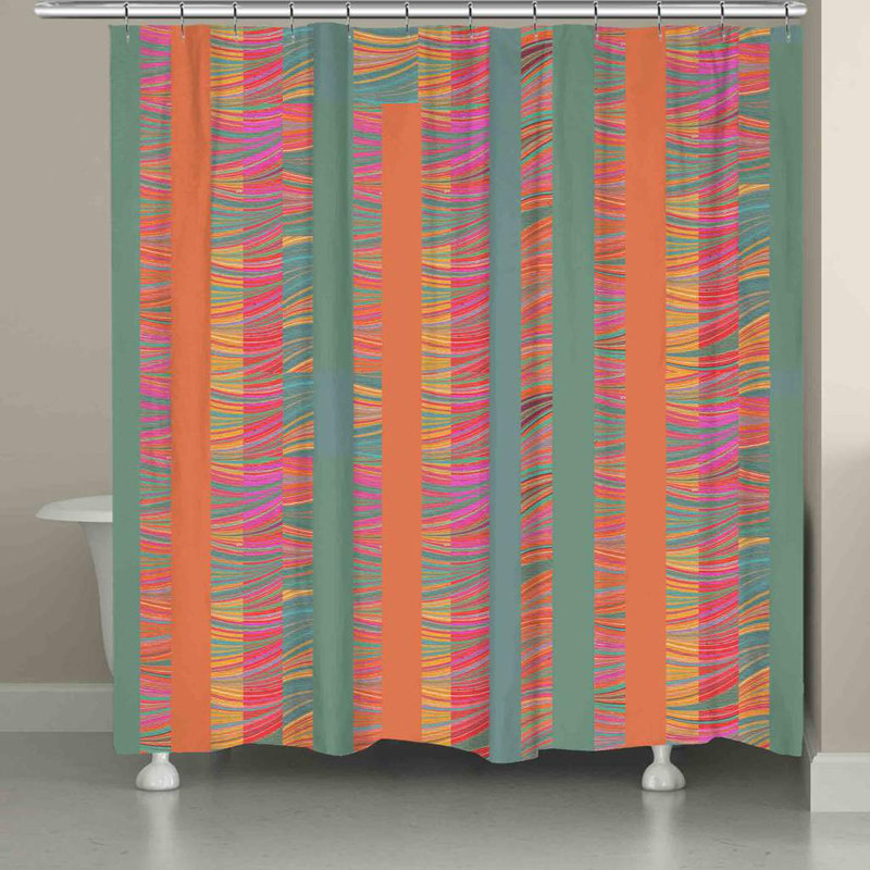 Harvill Striped Shower Curtain