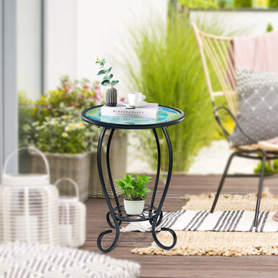 Table d'appoint ronde 14 "pour patio