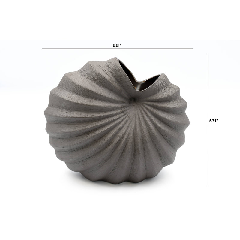 Vase de table Auggie, Brun, H 5,7 po x l 6,6 po x P 3,4 po