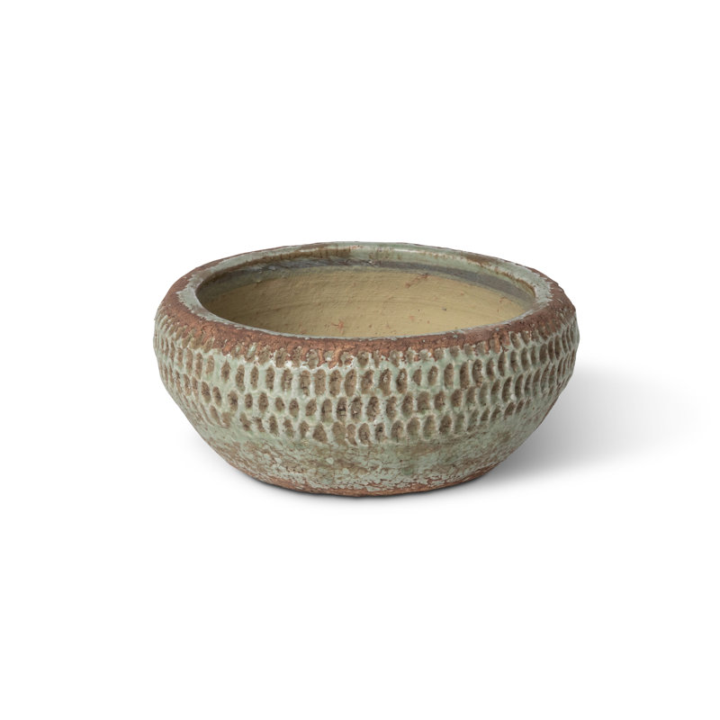 Yuma Stoneware Decorative Bowl, 3.25" H x 8" W x 8" D
