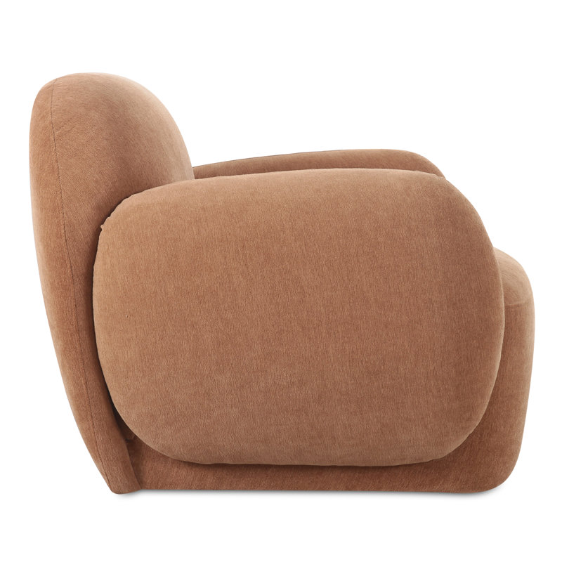 Mikah Upholstered Armchair, Copper Performance Chenille