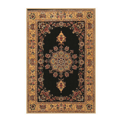 Tapis traditionnel noir / beige Corvi