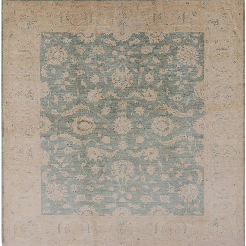 Tapis vert / brun Malte Malte, Carré 4 pi