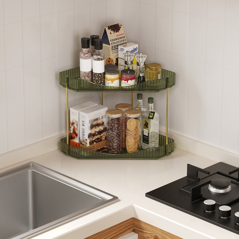 Plastic / Acrylic Bathroom Shelves, Green