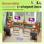 L Shaped Reversible Desk with CPU Stand-1135351512