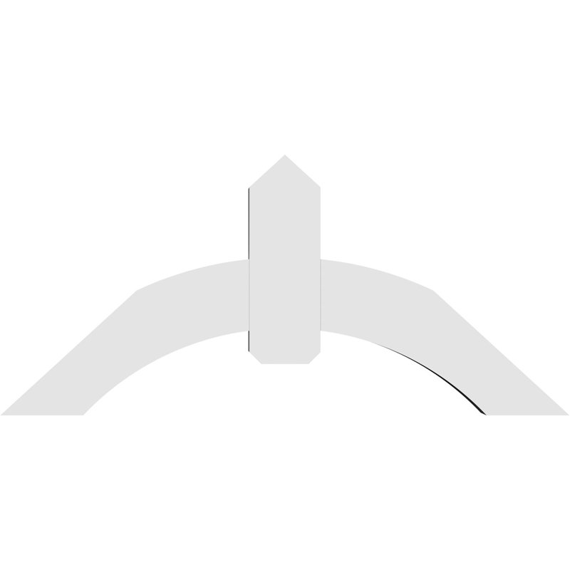 Support pour pignon en PVC Archdale, H 22 po x l 48 po (pas: 11/12), P 4 po x F 6 po