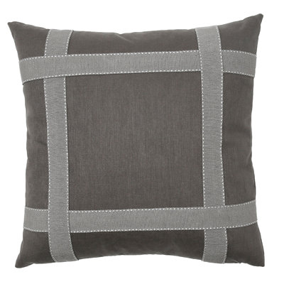 Bradford Appliqued Feather Throw Pillow