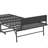 75"X46" Wide Folding Bed With Adjustable Headboard, Extra Long Rollaway Bed For Tall People, 5" Memory Foam Mattress, Heavy-Duty Guest Bed On Wheels