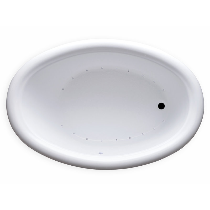 58'' x 39'' Drop-In Air Acrylic Bathtub, Right