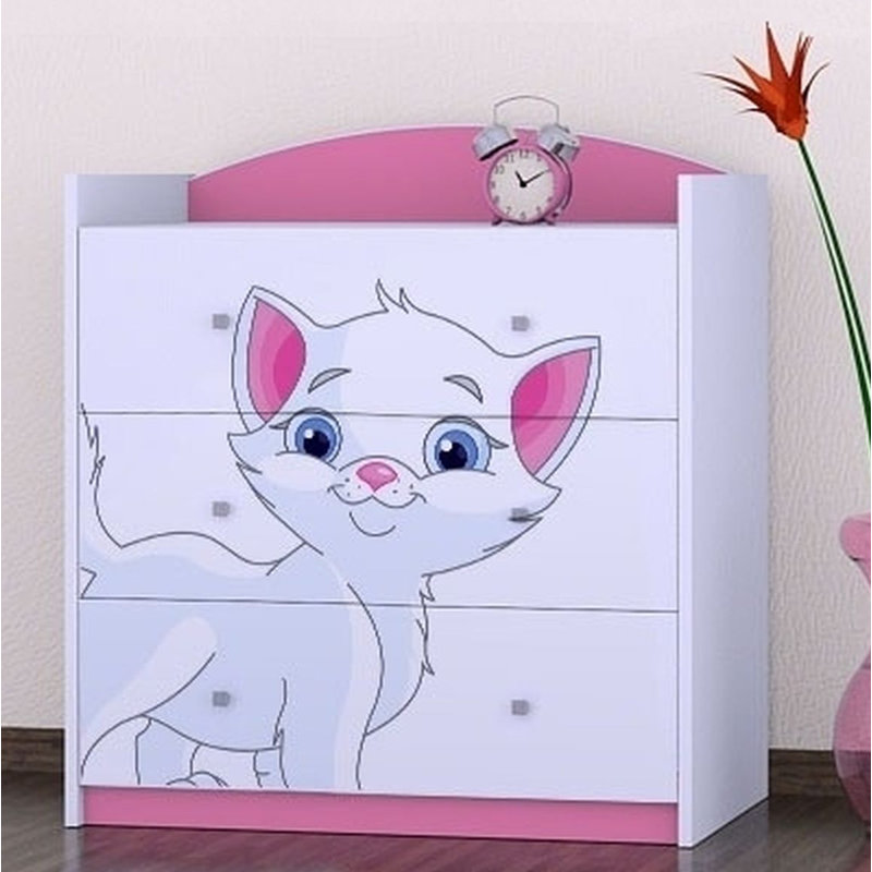 Norfleet Kids 3 - Drawer Chest, Pink