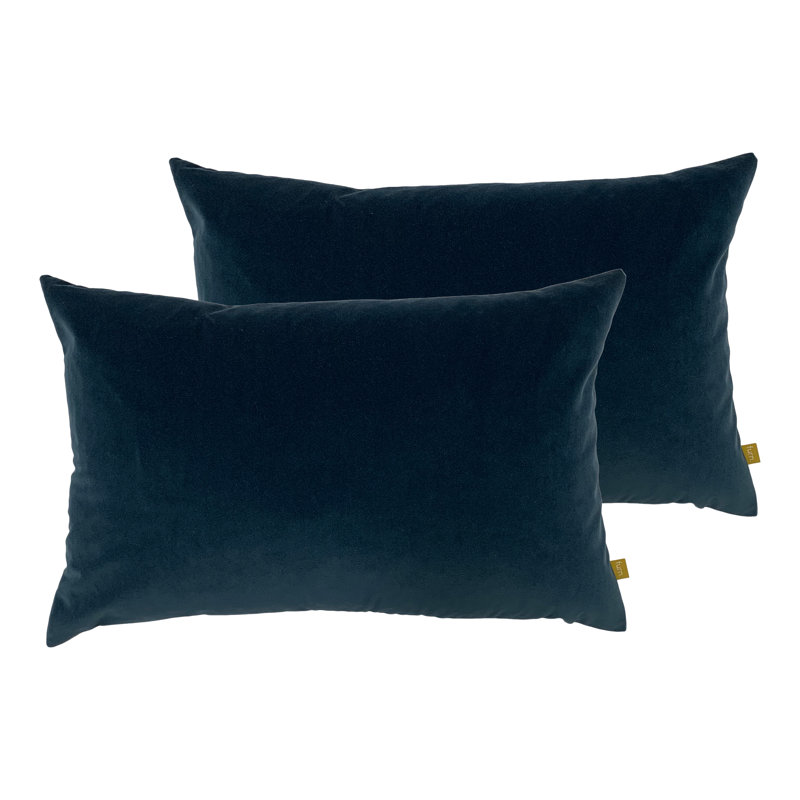 Bouley Rectangular Scatter Cushion, Slate Blue, Polyester