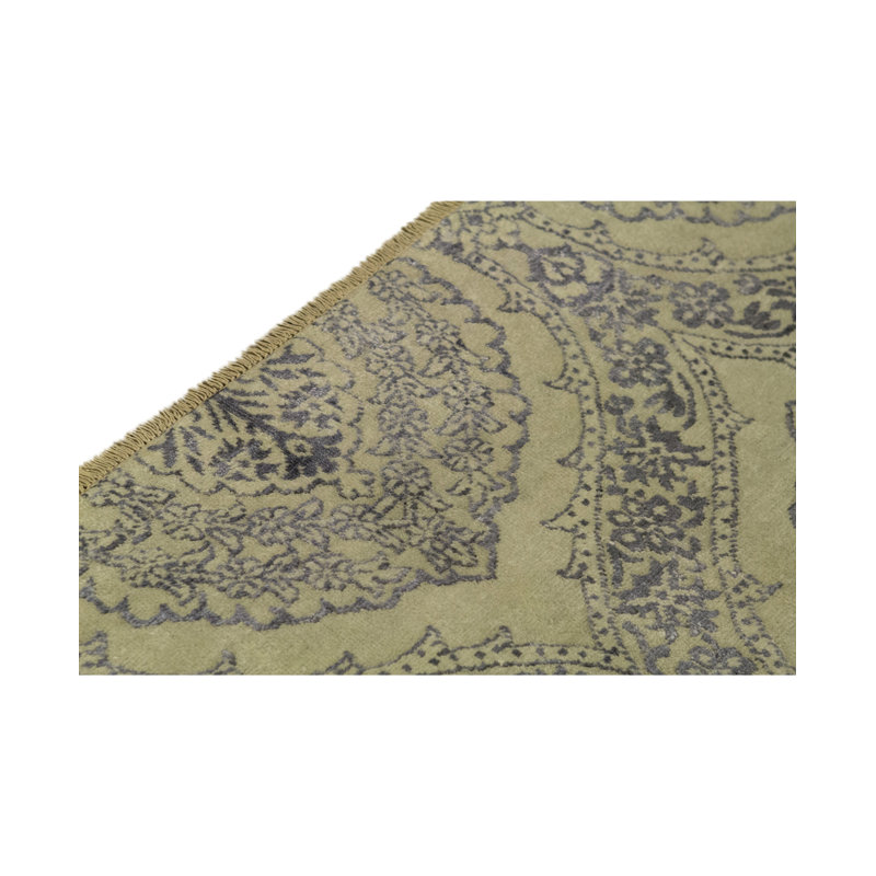 Damask Area Rug in Beige