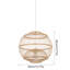 Luminaire suspendu sphère 1 lumière Loggins-913438435