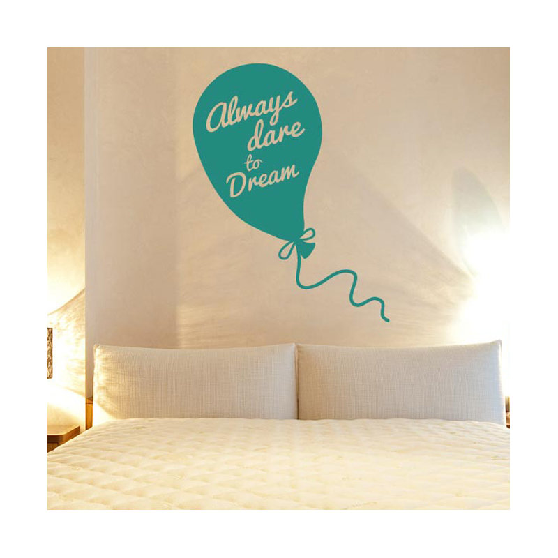 Wall Decal, Aqua Green, Medium
