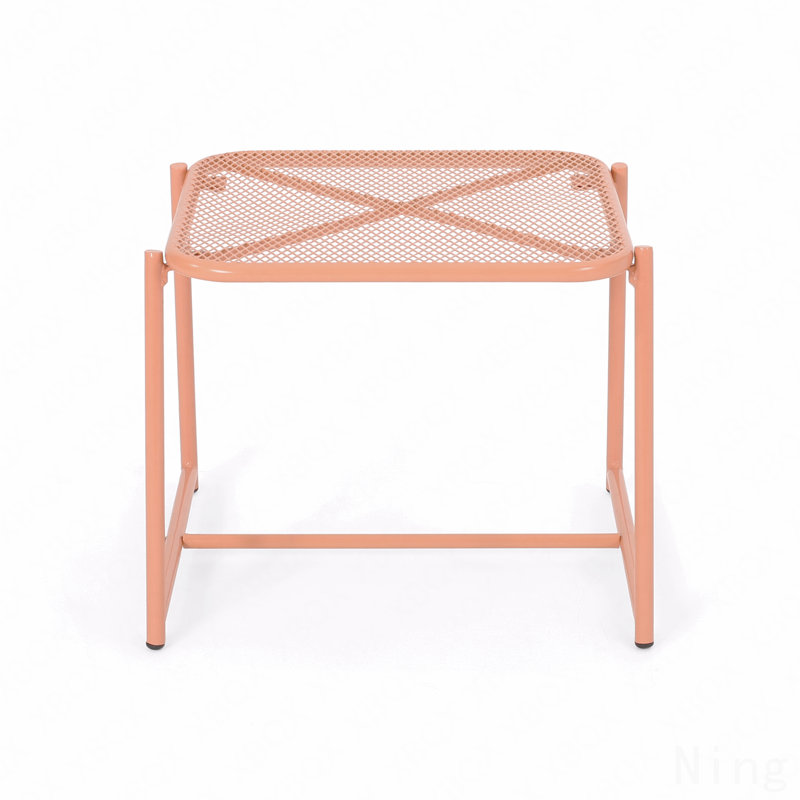 15.5"H Side Table, Orange
