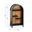 Étagère arquée autoportante à 4 niveaux à 4 niveaux, armoire de rangement asymétrique ouverte, étagère en bois pour hall d'entrée, salon, chambre à coucher, couloir-132959106