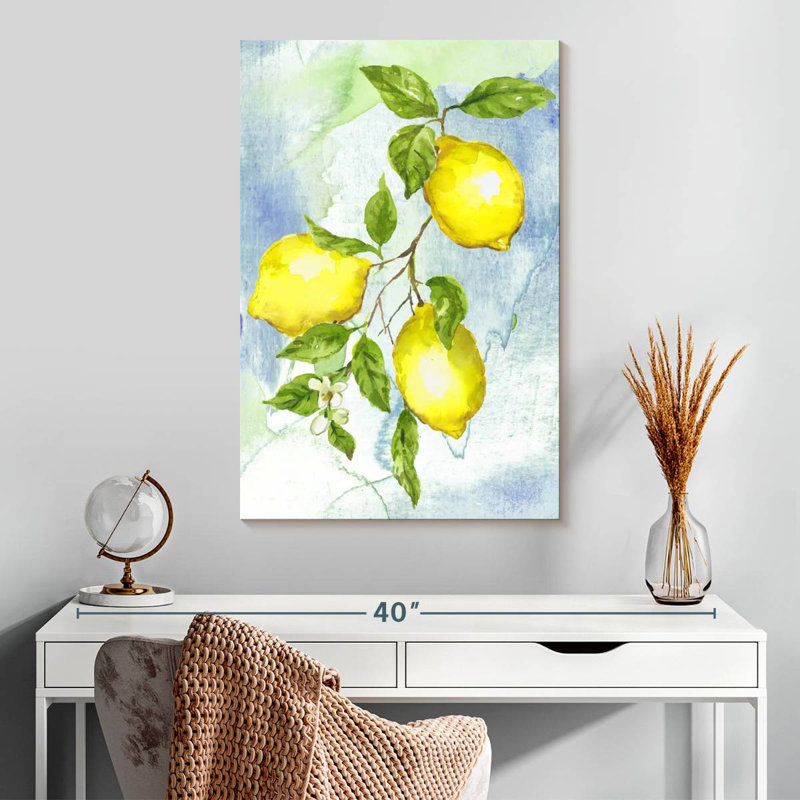 Yarlin Painterly Lemons II, 30" H x 20" W
