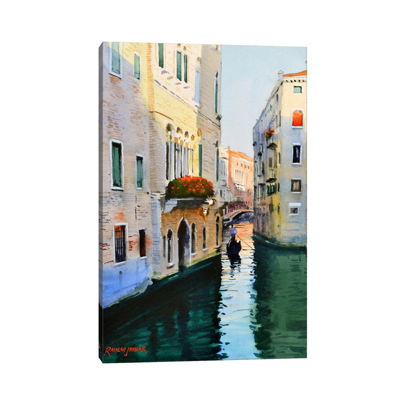 Venice Morning by Ramesh Jhawar - Gallery-Wrapped Canvas Giclée on Canvas, Wrapped Canvas, 101.6 cm H x 66.04 cm W