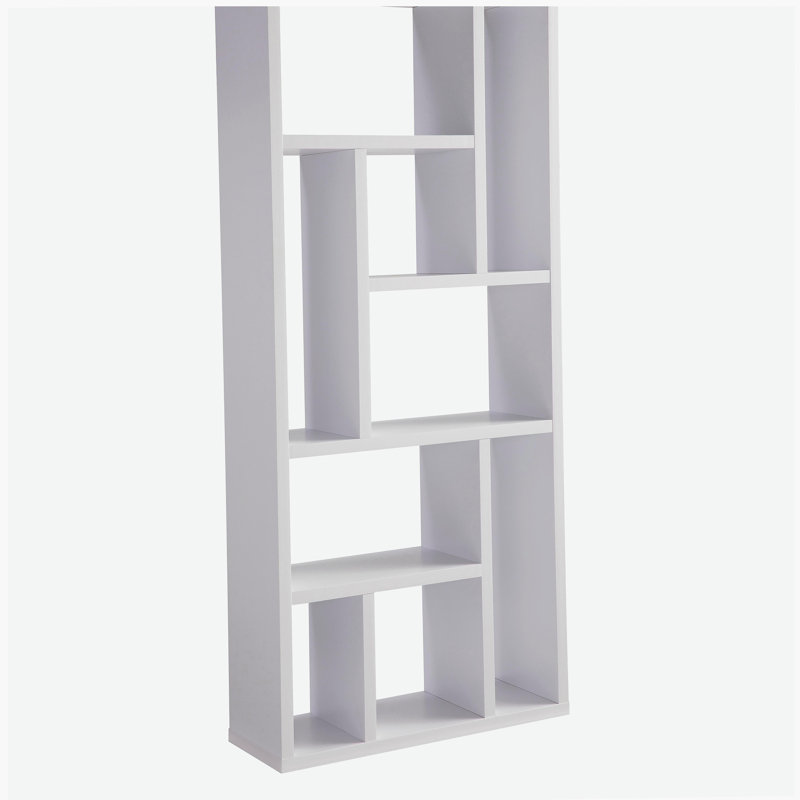 Bibliothèque moderne 9 couches - blanc