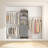 21"-96" Closet System With 3 Drawers And 3 Rods(Can Be Cut To Fit)-1254504141