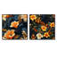 Tropical Twilight - motif tropical - ensemble de 2 collages floraux carrés-101864703-101864704
