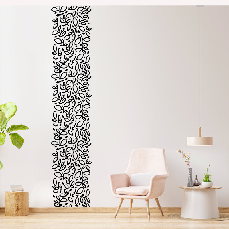 Non-Wall Damaging Wall Decal, Black