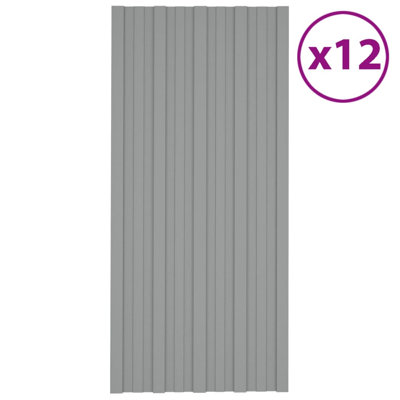 Vidaxl Roof Panels Galvanized Steel