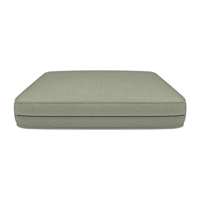 Outdoor Sunbrella® Seat Cushion, Sunbrella Canvas Seasalt