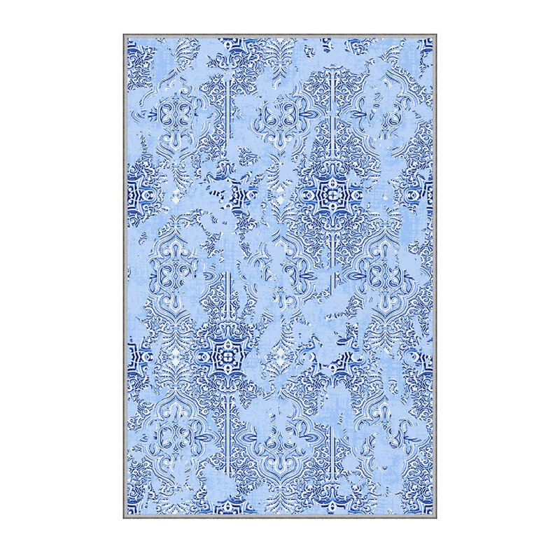 Elegant 3D Printed Area Rug, 4.6 x 7.2 ft | 100% Polyester, 0.31 in Pile Height, Antibacterial | Non-Slip PVC Felt Dot Underside, Machine Washable, Perfect for Living Room or Bedroom, Durable & Stylish Design