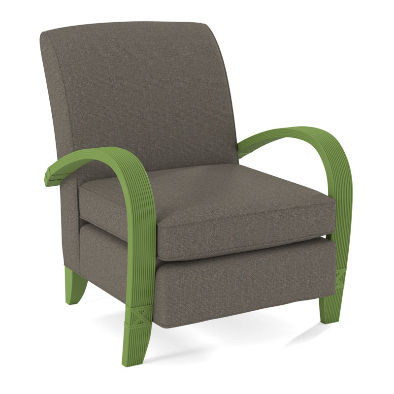Vero Armchair, Antique Frost White, Gray Sugar Performance; 0863-84