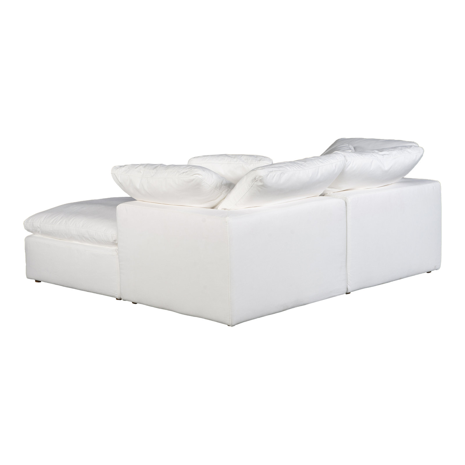 Armand 3 - Piece Performance Fabric Modular Sectional, White Performance Fabric