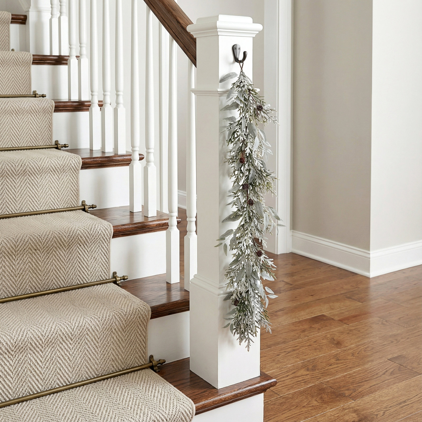 4' Sage/Mini Spruce with Cones Garland