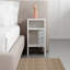 Table de chevet blanche 23 po